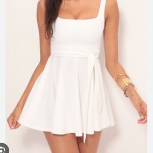 Little white dress.